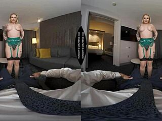 Ivy LeBelle, tonight's girlfriend, visits a hotel room. She fulfills a man's craving for her big sexy ass in stockings.