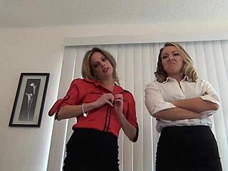 Feeling The Thrill Of A Good Cop Bad Cop Footjob In Nylon