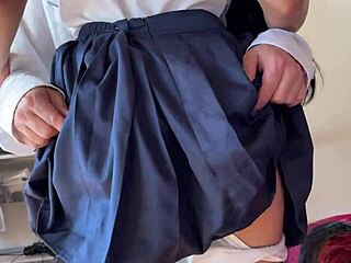 Her Asian Ass Grabbed Up Close!