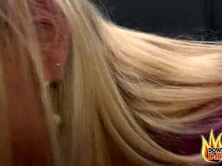 Tina swallows two big cocks behind the building