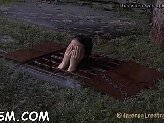 Rough Femdom Couple Engages In Hardcore Bondage And Fucking With Naked Slut