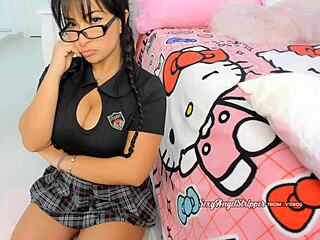 roleplay naughty 18 student cosplay teasing teacher blowjob cum on tits pov