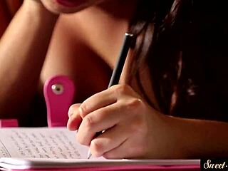 Lovely petite teen enjoys fantasy roleplay with stepbrother