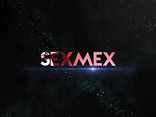 latina esmeralda enjoying three cocks in orgy