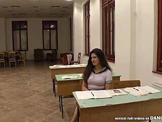 Teen Student Squirts Into Teacher's Mouth During Hardcore Roleplay