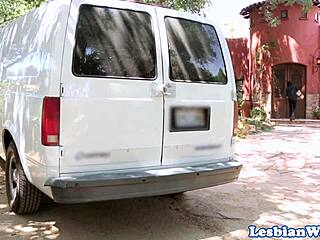 Strapon Loving Lesbo Babe Pleasures Her Gf