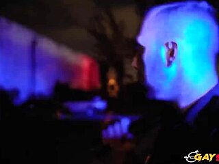 Ever seen two gay cops suck and ride big black cock outdoors?