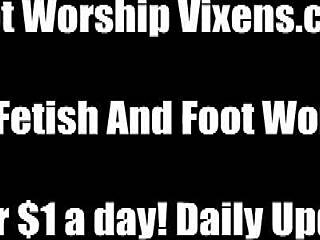 Ayanna Begs Leyla to Lick and Suck Her Purple Toes in Fetish POV