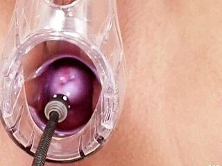 Medical fetish video featuring Melissa Ria and a nude gyno exam