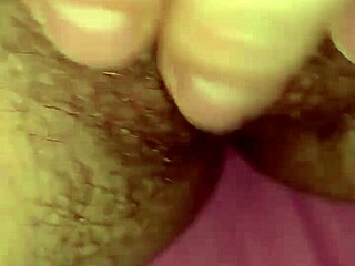 Blonde European Wife Feels Intense Pleasure Masturbating Her Hairy Pussy at Home