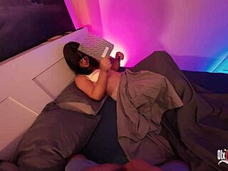 Sharing Bed with Stepmom Turns Into Wild Pussy Fuck and Cum