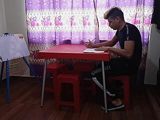 Stepmother Teases With Little Clothes During Private Lessons