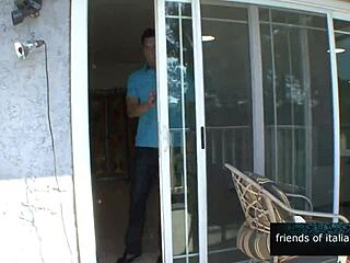 gorgeous girl rides huge cock wild