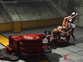 i watch the sex android playing with a hot girl in the lab