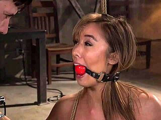 i got this tight slut tied up for rough ass play