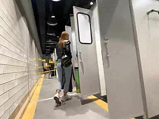 Girl fucks in locker room!