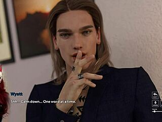 old man spying on playful fox masturbating