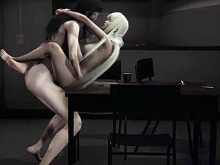 Blonde Futa Valmet Dominates Koko in Interrogation Room!