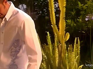 Busty brunette eager for outdoor pummeling