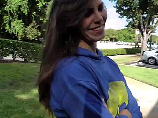 Hey, izy bella blu really loves her thongs, doesn't she?