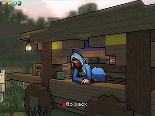 wow, hornycraft haze demon girl dominates with sexy femdom striptease in minecraft hentai parody!