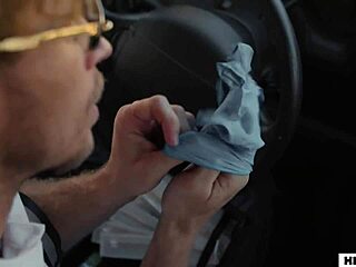 Perverted bus driver tricks teen 18+ stars Alison Rey and friends