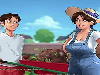 Amateur babe flaunts her sexy curves in Summertime Saga Hentai game