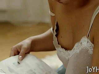 Barely legal teen sucks and bounces on thick cock roughly