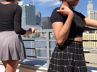 Holy! Amateur Girls Soaked Wet on Eric John's LA Penthouse Balcony!