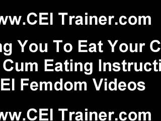 You will absolutely love the taste of your own cum in this cei session