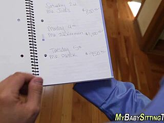 Watch the little babysitter get pounded