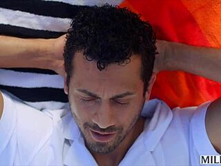 Syren Rides Cock With Passion Poolside