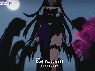 Raiden Mei Dominates Your Cock in 3D