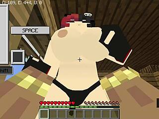 Steve Rides Goth Girl's Square Ass In 3D Hentai Cowgirl Position.