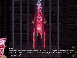 3D色情动漫中，Ricca睡着被哥布林插入4K