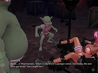 3D色情动漫中，Ricca睡着被哥布林插入4K