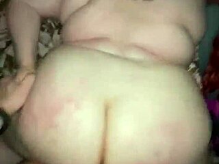 Hairy BBW gets a handjob and anal sex from Mase619