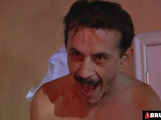 Why make the clown watch this anal blowjob threesome?