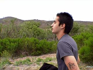 busty nicole sage can't wait to suck big cock with boyfriend and friend