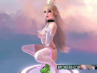 Princess: 'Riding Huge Dildo in 3D Porn'