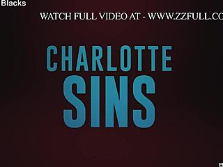Charlotte Sins rocks leather and lace in full Brazzers stream.
