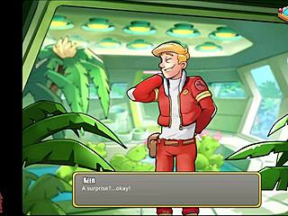 Cartoon lesbians get rescued in space in adult game