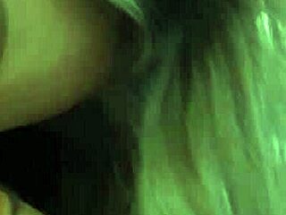 kayley gunner and savannah bond, two sexy big-tit blonde lesbians, kiss and make out on the massage table