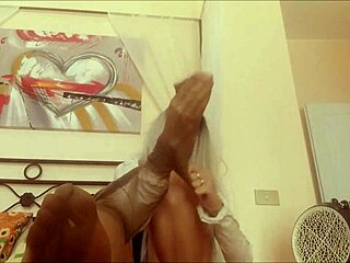 Do you want me to tease you with my stocking feet?