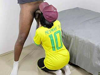 crossdressing guy fucked by big black cock in bed