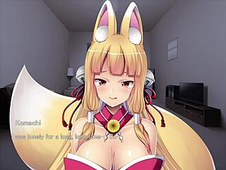 fox girl masturbates in ejaculation time play