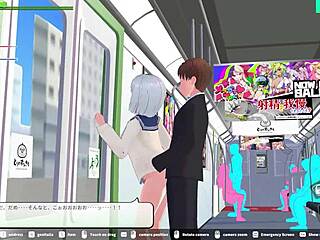 Watch this hentai girl give a blowjob in the elevator, squirting and taking a creampie cumshot!