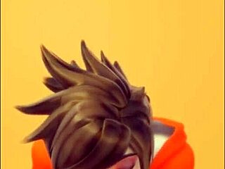 Watch Tracer get ass fucked and cumshot?