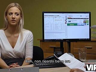 vip4k blonde milf trades sex for cash in office casting