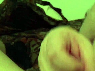 Chubby wife with hairy pussy teases in pov handjob?